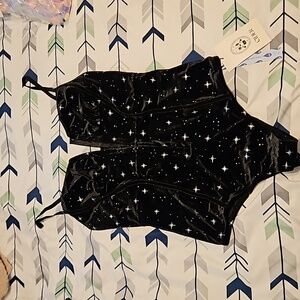 Black star bodysuit, cider brand, size large